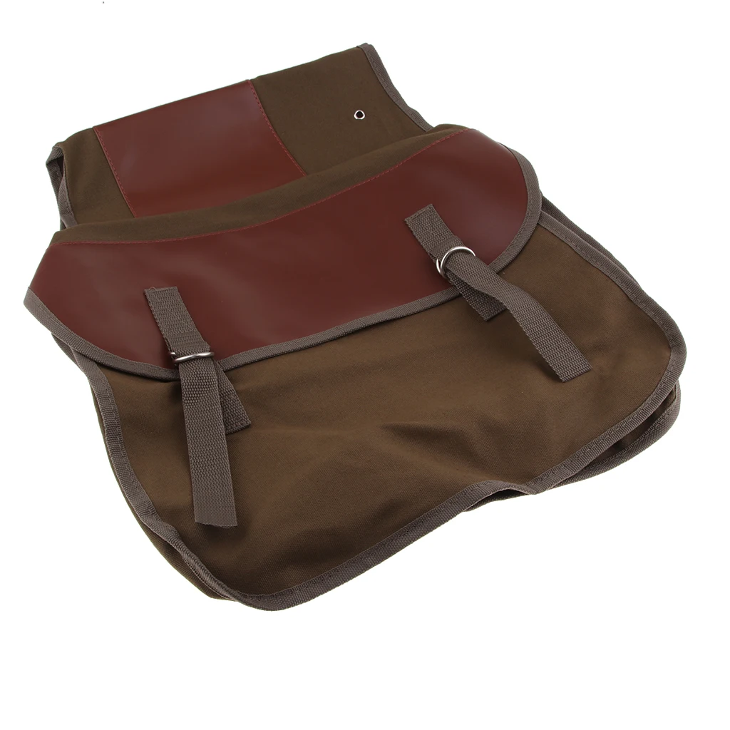 Mototrcycle Bag Saddlebag Travel Knight Rider Bicycle Rear Rack Bag Double Panniers Cargo Trunk Bag Accs Dark Brown 