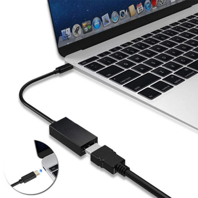 USB C Type к HDMI HDTV черный видео адаптер конвертер кабель для Android смартфона или