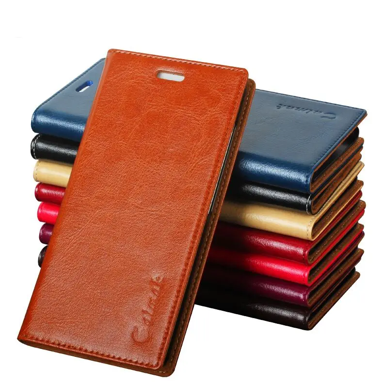 6 Color High Quality Genuine Natural Leather Flip Stand Case For Samsung j5 2016 J5108 J510X