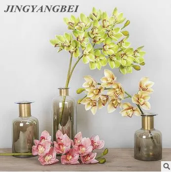 

Real Touch Orchid Artificial Flowers Bouquet For Hotel Window Home Decoration High Quality Fake Flower Total length72cm/28.35