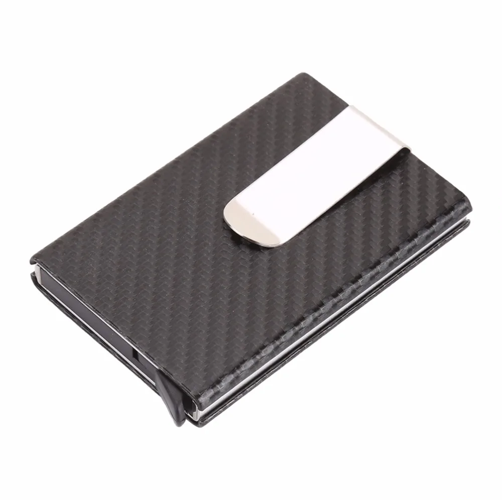 Artmi Men Business Card Case RFID Blocking Wallet Carbon Fiber Holder Automatic Pop-up Aluminum | Багаж и сумки