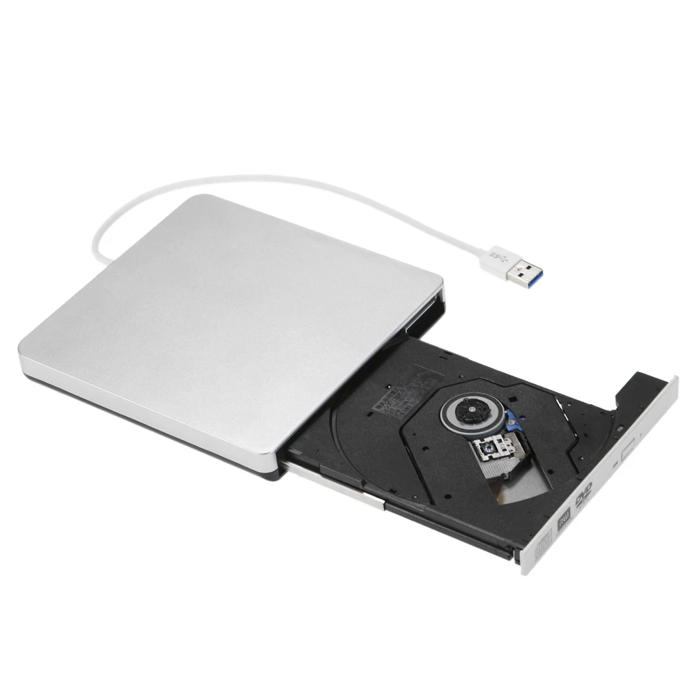 USB 3,0 портативный ультра тонкий внешний CD-RW DVD-RW CD DVD rom плеер привод писатель Rewriter горелки для MacBook ноутбука ПК рабочего стола