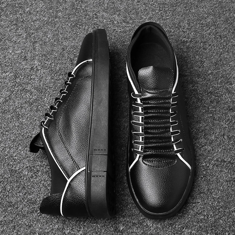 

BomKinta Spring Autumn Leather Casual Shoes Men Italian Black Male Driving Shoes Brand Fashion Designer Men Flats Exclusive