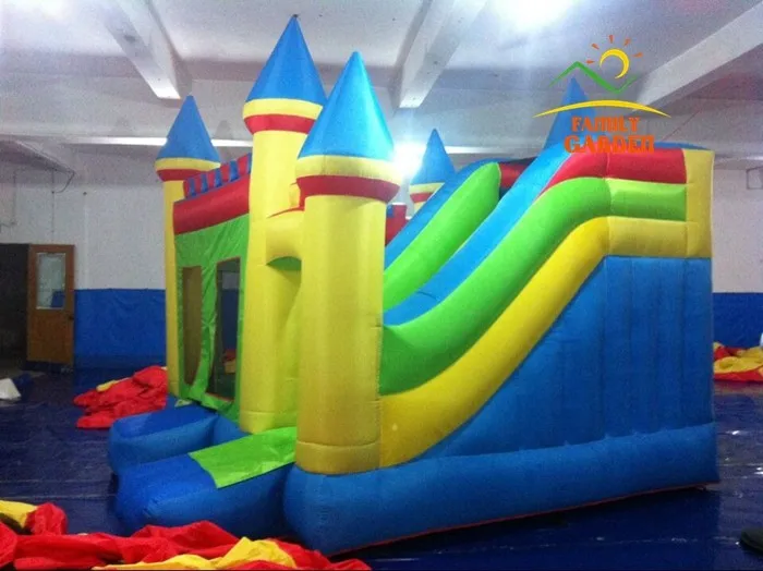 Надувной HQ коммерческий класс прыгающий замок Королевство отскок дом с воздуходувкой и горкой