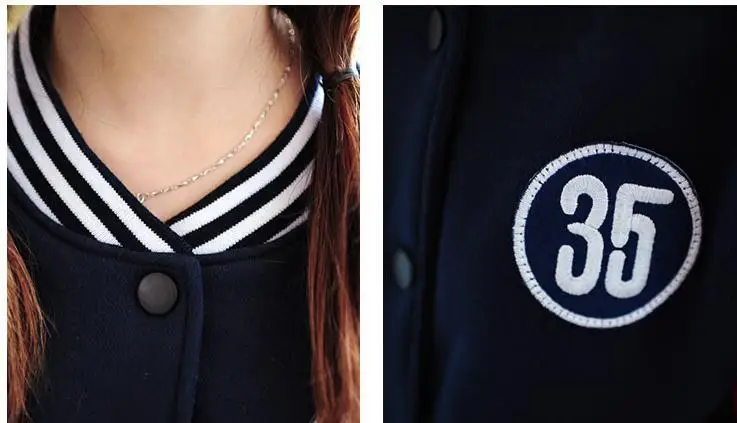 Letter Plus Velvet Plus Size Sweatshirt Female Cardigan Baseball Jacket Women Cotton Coats Letter Plus Velvet Plus Size Sweatshirt Female Cardigan Baseball Jacket Women Cotton Coats