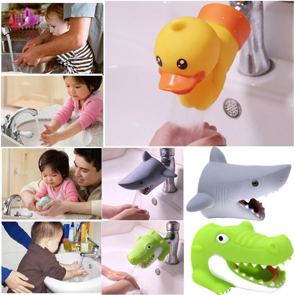 Милая насадка на кран в виде животных удлинитель для мытья рук детей ванная комната раковина ручка расширитель ребенка удобно мыть# L