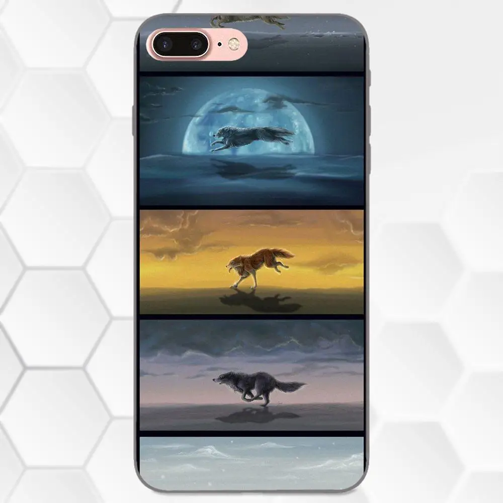 Оболочка Чехол для телефона Apple iPhone 4 4S 5 5S SE 6 6S 7 8 Plus X XS Max XR Wolf Running|Бамперы| |