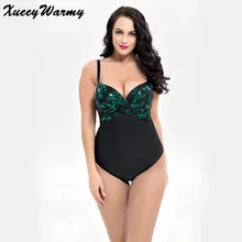 Сексуальный слитный купальник для женщин, плюс размер, купальник, пуш-ап, Ретро стиль, бандаж, купальник, боди, женский купальник, большой размер 6XL