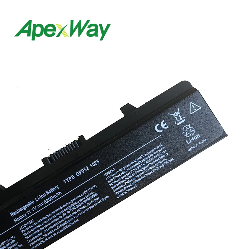 ApexWay ноутбук Батарея для Dell Inspiron 1525 1526 1545 1546 1440 1750 Vostro 500 J399N 0F965N 0GW252 312-0940 J414N K450N CR693