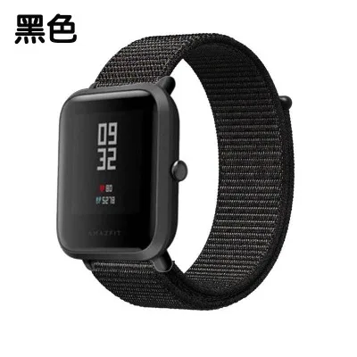 Нейлоновая петля тканый ремешок для Xiaomi Amazfit ремешок Bip часы ремешок для Huami Amazfit Bip/GTS Смарт часы браслет - Цвет: 10