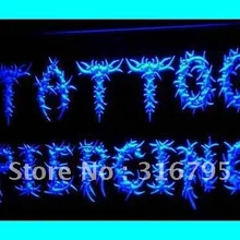 I293 открытый тату и пирсинг Магазин тело светодиодный неоновый свет вывеска Вкл/Выкл Переключатель 20+ цвета 5 размеров