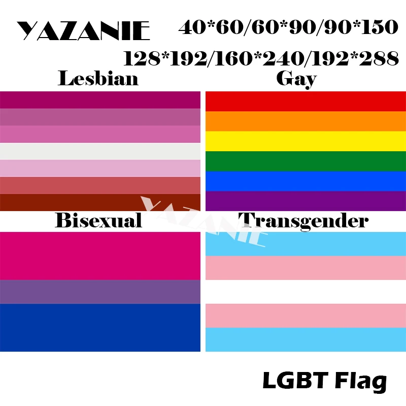 150*90 CM Rainbow Flag Gay Pride Lesbian Peace LGBT Bisexual Grommet Banner 