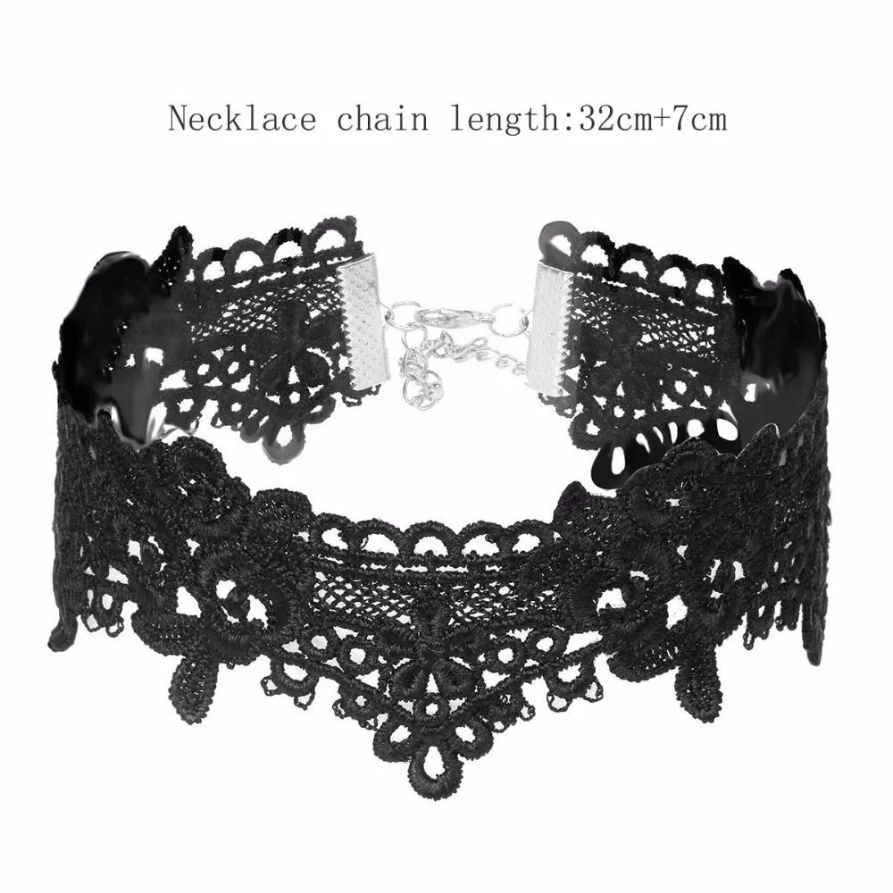 Сексуальное кружевное черное ожерелье с татуировкой для женщин, имитирующее жемчужное ювелирное ожерелье, женское колье NR3348