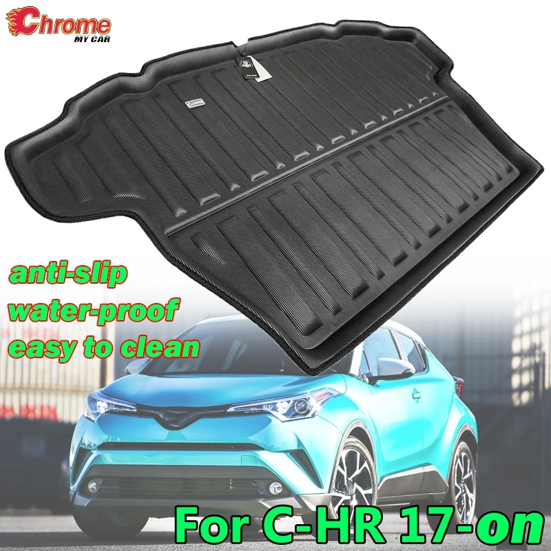 

For Toyota C-HR CHR 2017 2018 2019 Boot Mat Rear Trunk Liner Cargo Floor Tray Carpet Mud Pad Kick Guard Protector Accessories
