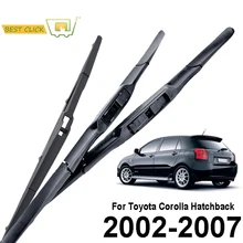 Misima – ensemble de balais d'essuie-glace avant et arrière, pour Toyota Corolla Hatchback, E120, 2002, 2003, 2004, 2005, 2006, 2007