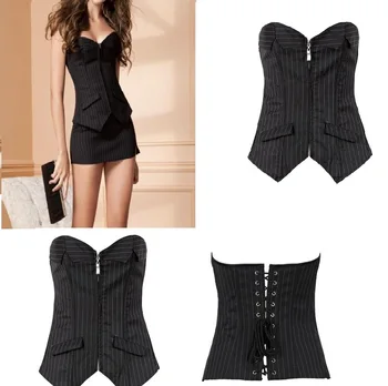 

Brand New woman sexy Bustiers and Corset European and American court corset suit 1 set Corset+dress+T-back M-0839