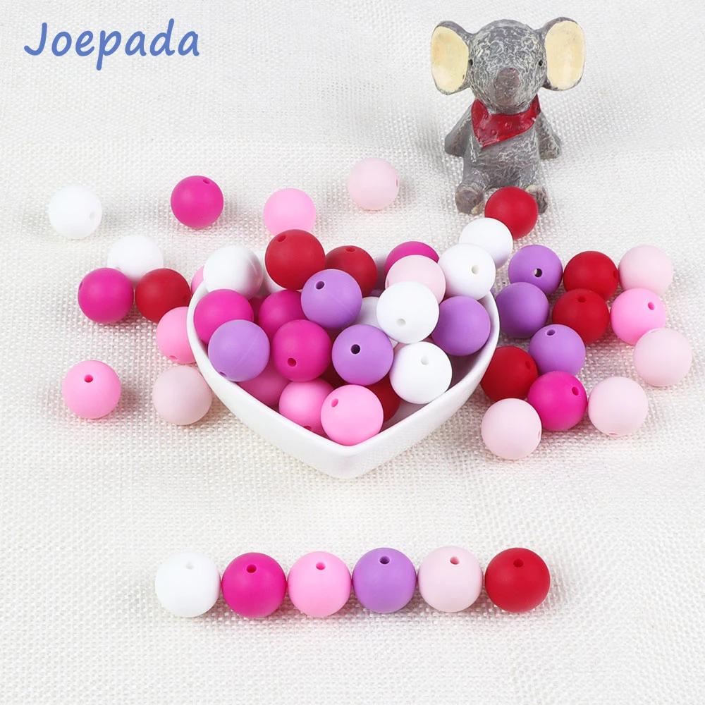 Joepada 30 шт/9/12/15 мм без БФА, силиконовый бусины Еда Класс DIY цепочка для детской соски Детская Игрушка прорезыватель Silcone Прорезыватели для зубов