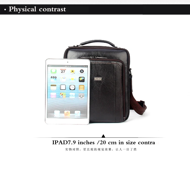 Moda Masculina Bolsas de Ombro Pequeno Tablet