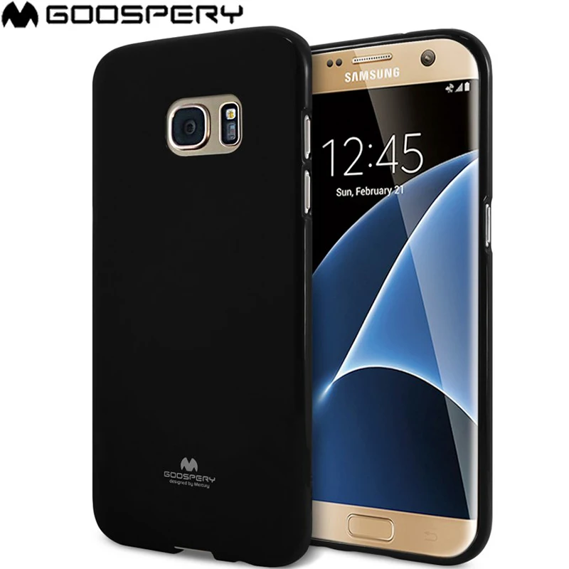 Оригинальный Mercury Goospery мягкий ударопрочный тонкий жемчужный чехол для SAMSUNG Galaxy S7