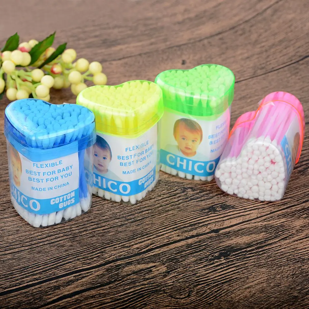 100pcs Double Tip Brushes Disposable Applicator Swab for Eyelash Extension Mascara Brush Eye Glue Remove Tool 3