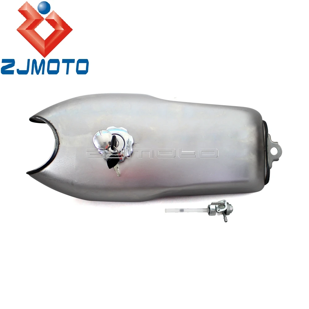 Универсальный 9 литровый топливный бак Cafe Racer с газовой крышкой для Yamaha Honda Suzuki BMW