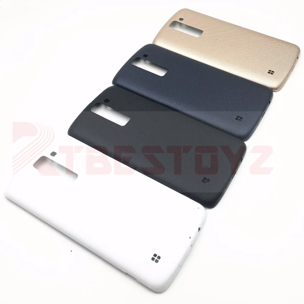 

RTBESTOYZ New 5.0 inches Battery Back Cover For LG K8 2016 Back Battery Cover Rear Door Housing Case With Logo