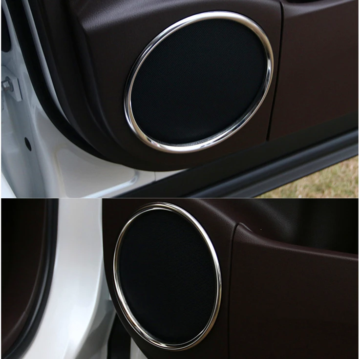 

JY 4pcs SUS304 Stainless Steel Interior Door Speaker Ring Trim Car Styling Cover for LEXUS RX450H 350 200T 2015-17