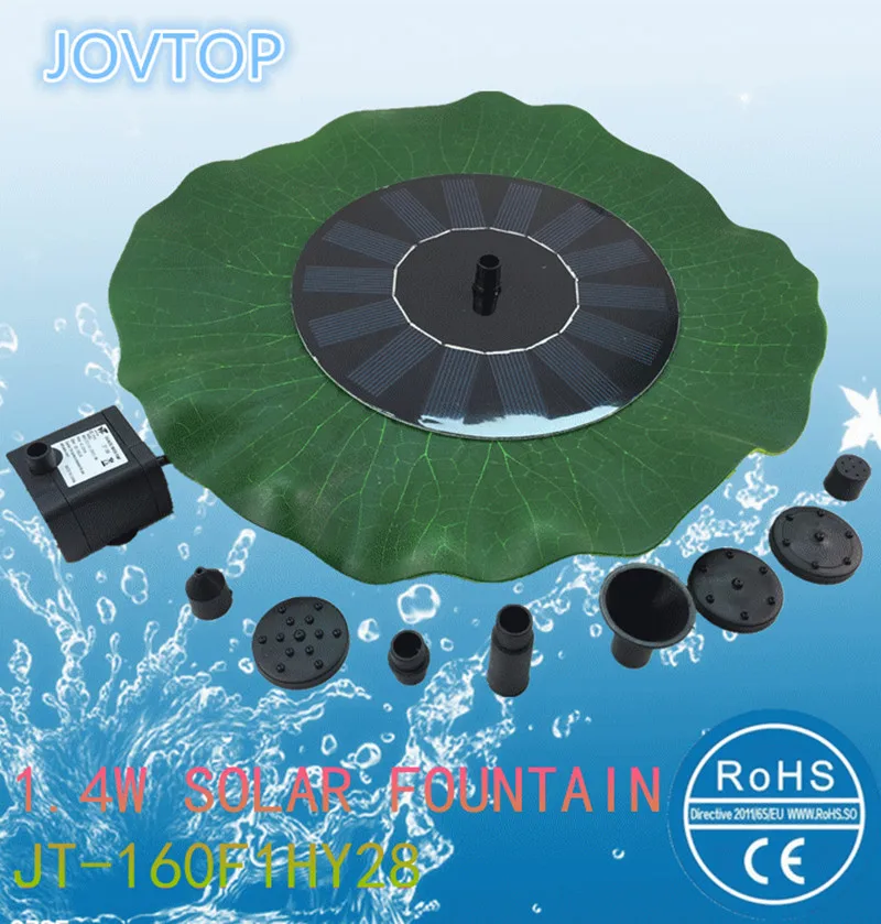 Solar Fountain Solar Water Pump Brushless Motor Vacuum Pump Landscape Submersible Pumps Floating Lotus Leaf Pond Pool 1