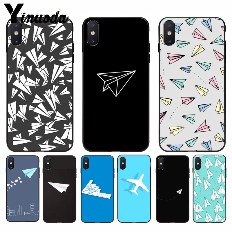 Чехол для телефона Yinuoda Travel the world paper plane aircraft с милым дизайном iPhone 8 7 6 6S Plus X XS MAX 5 5S SE
