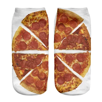 

RUNNING CHICK pizza design 3d digital printing sports socks