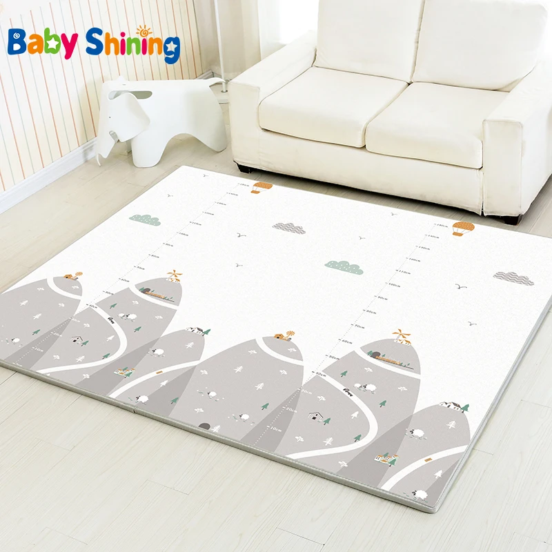 

Baby Shining Play Mat Non-Slip Baby Mat XPE Foam Mat Whole 200*180(78.7*70.9in) Thick 2CM Kids Rug for Children Room