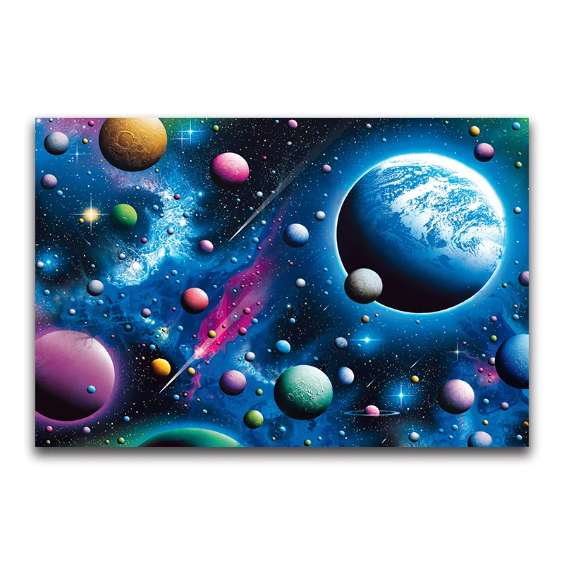 Space full square Diamond mosaic night star sky 3D DIY Diamond embroidery Planet Full round Diamond painting Cross stitch Earth