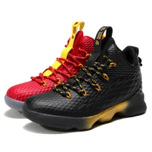 Новинка, детская Баскетбольная обувь, черные кроссовки для мальчиков и девочек, спортивные ботинки, кожаные баскетбольные кроссовки, спортивные кеды для мальчиков