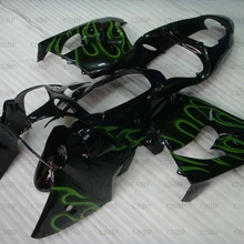 Zx9r 2000-2001 кузов Zx9r 00 обтекателя Наборы Zx9r 2000 зеленая рамка обтекатель Наборы