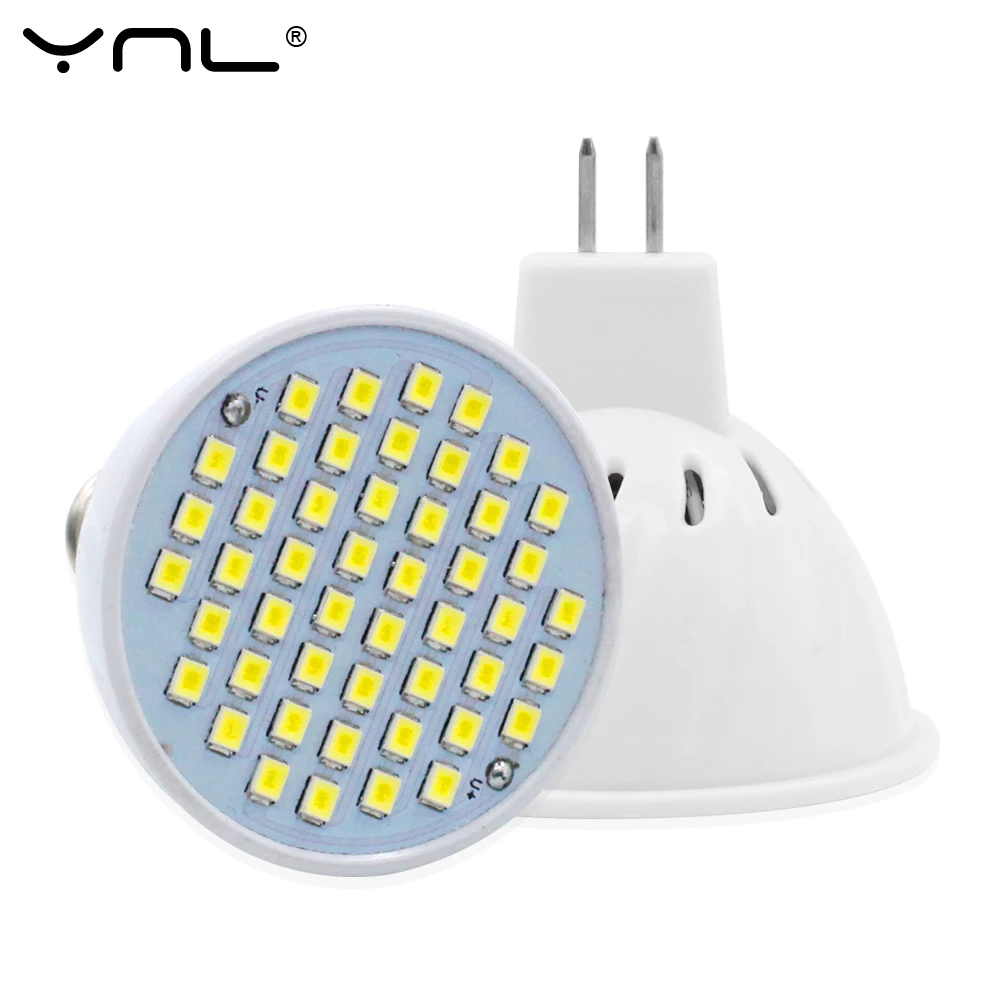 YNL Lampara LED Lamp E27 E14 MR16 GU10 220V 48LED 60LED 80LED SMD 2835 Bombillas LED Bulb Spotlight Lampada Led Spot light