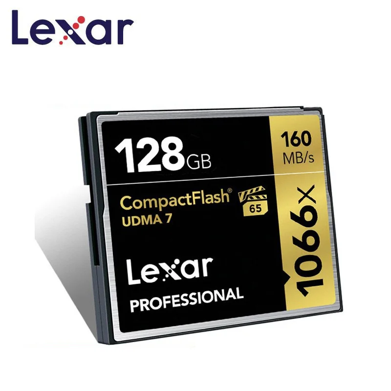 флешка Lexar CF карта 128 ГБ 1066x флэш-карта памяти Макс 160 МБ/с./с профессиональные CompactFlash карты для Full HD 3D и 4 K видео memoria kart
