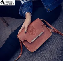 HANSOMFY 2015 New Winter Fashion Handbags Crown Word Postman Small Bag Shoulder Bag Wholesale.