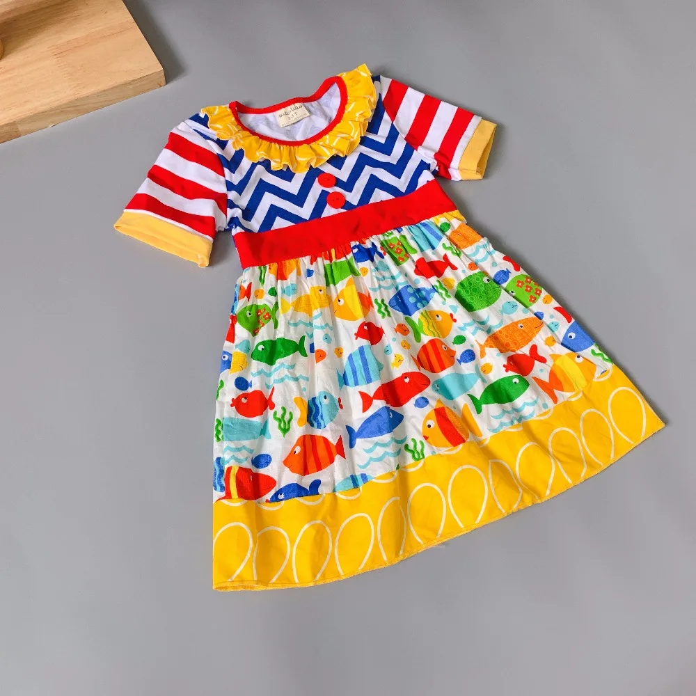 mustard 100%cotton Fall with geometry Ruffle Baby Girls Dress Apparel Accessory for present miraculous ladybug mustard 100%cotton Fall with geometry Ruffle Baby Girls Dress Apparel Accessory for present miraculous ladybug