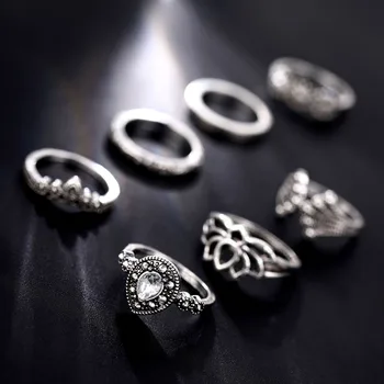 Boho Vintage Knuckle Ring Set – 15 Pieces Rings Boho Vintage Knuckle Ring Set – 15 Pieces