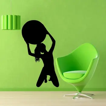 

Wall Decals Sport Girl Fitness Ball Gym Vinyl Sticker Murals Wall Decor