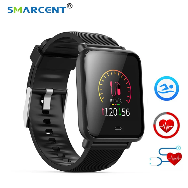 

Q9 Smartwatch Waterproof With Heart Rate Monitor Blood Pressure Functions Sports Smart Watch For Android / IOS