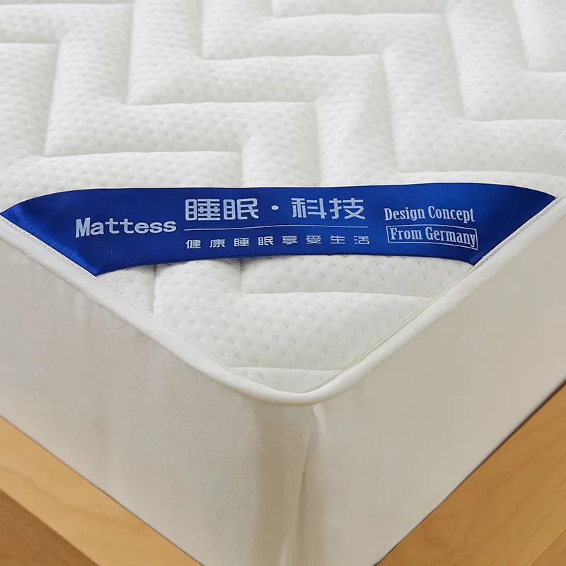 Защитная Подушка для кровати из хлопка, наматрасник/наполнитель/стеганая резинка, простыня