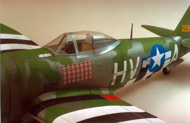 124 Scale Diy Paper Model Republic P 47d Thunderbolt