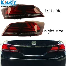 King Way-красный прозрачный тормозной светодиодный задний фонарь LH+ RH для 2013 14 15 Honda Accord 4 Двери Седан