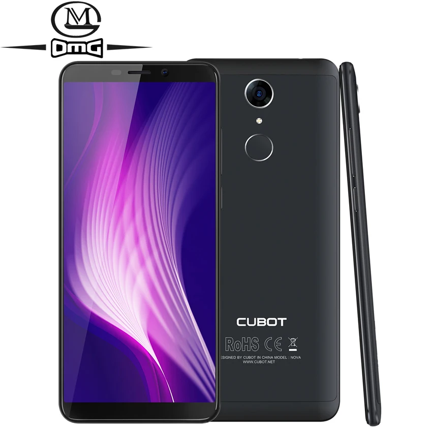 Cubot nova Android 8,1 смартфонов MT6739 Quad Core18: 9 Экран 5,5 дюймов мобильный телефон 3G RAM 32G ROM 2800 мАч 13MP 4G сотовые телефоны