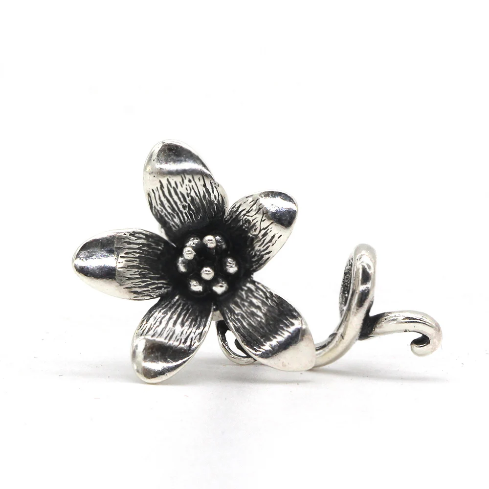 

Troll Anemone Bead Authentic 925 Sterling Silver Charms Jewelry Fit European Style Original Troll Bracelet & Necklace
