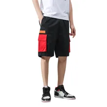 Мужские повседневные мешковатые шорты с карманами летние быстросохнущие шорты повседневные мужские дышащие шорты#429