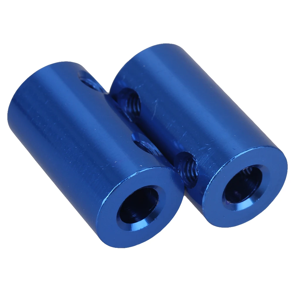 Blue 4mm 6mm Aluminum Alloy Shaft Robot Rigid Copper Motor Coupling