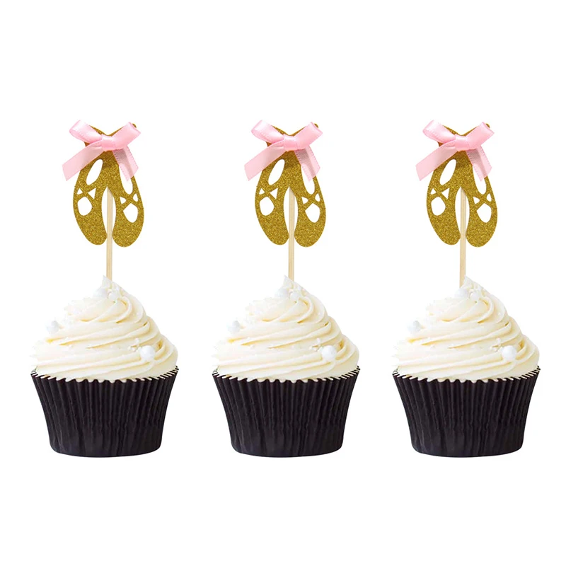 12PCS Ballerina Cupcake Toppers for Wedding Birthday Party Supplies