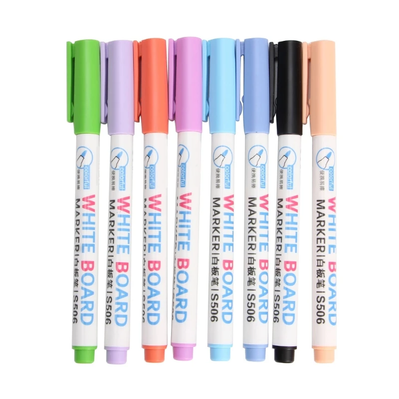 

8 Colors Wipeable Glass Window Whiteboard Marker Pen Shop Car Decorating Tool